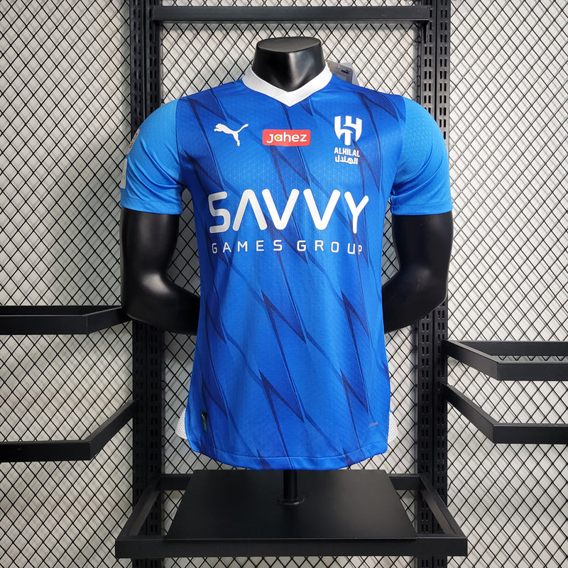 CAMISA DO AL HILAL I 23/24 AZUL VERSÃO JOGADOR