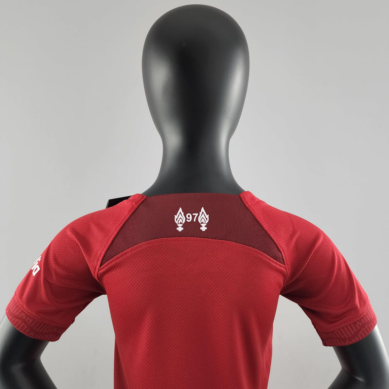 Conjunto Infantil Liverpool 2022/23 - Home - ResPeita Sports 