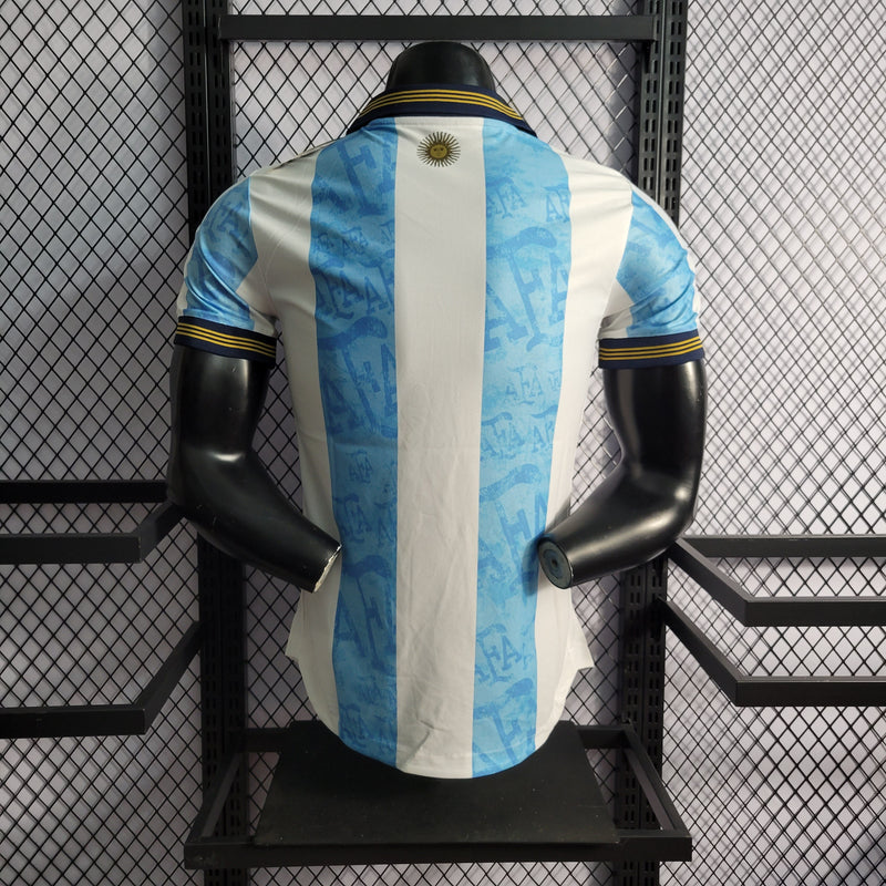 CAMISA DA SELEÇÃO DA ARGENTINA 22/23 AZUL CLARO VERSÃO PLAYER