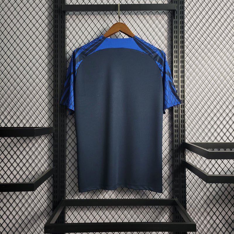 CAMISA DA SELEÇÃO DA HOLANDA 22/23 AZUL TREINO