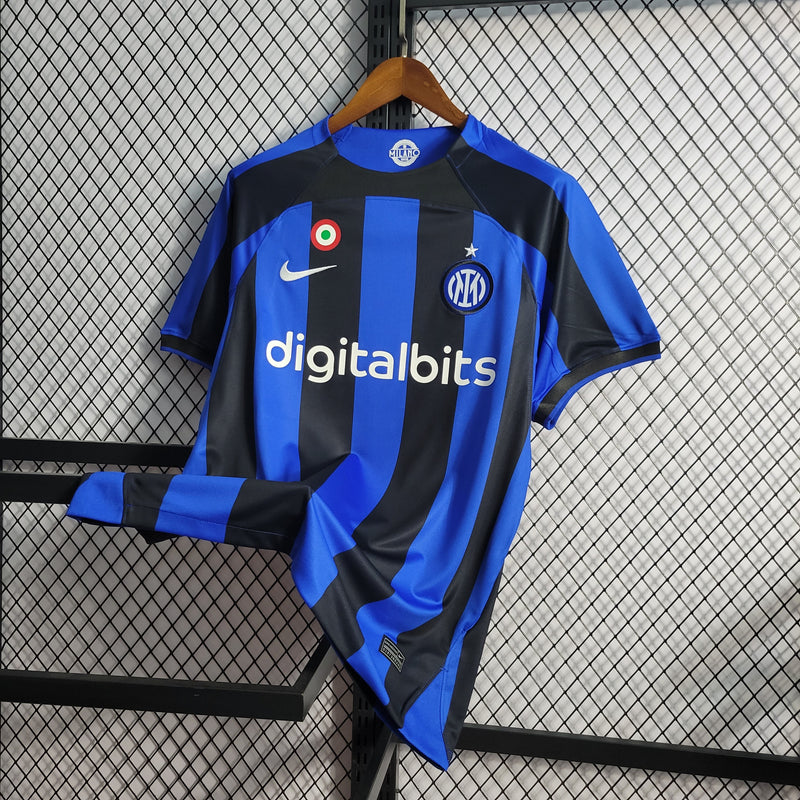 CAMISA DO INTER DE MILÃO 22/23 AZUL E PRETO