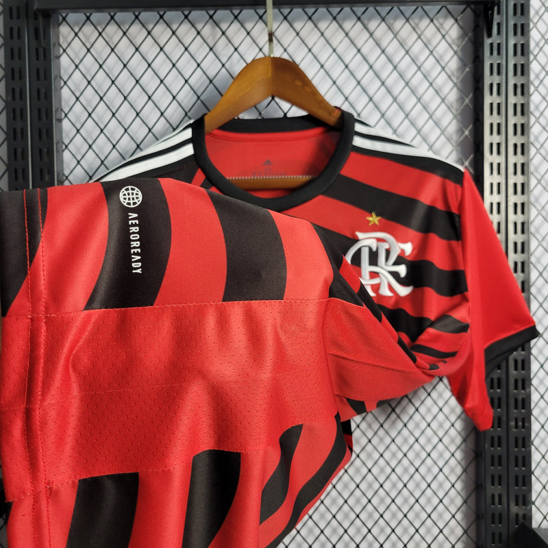 CAMISA DO FLAMENGO III 22/23 VERMELHO E PRETO