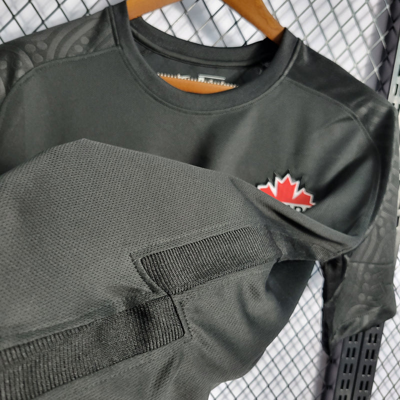 CAMISA DA SELEÇÃO DO CANADA 22/23 PRETO