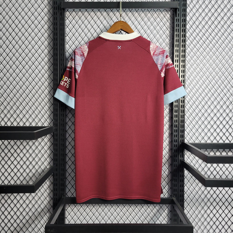 CAMISA DO WEST HAM 22/23 VERMELHO