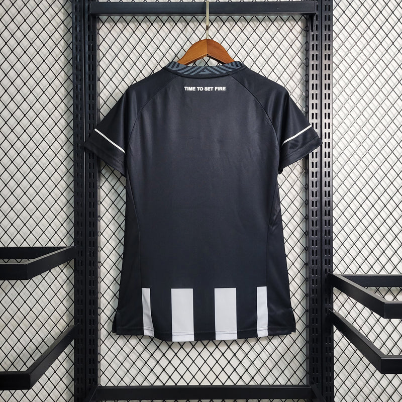 CAMISA FEMININA DO BOTAFOGO 23/24 PRETO E BRANCO