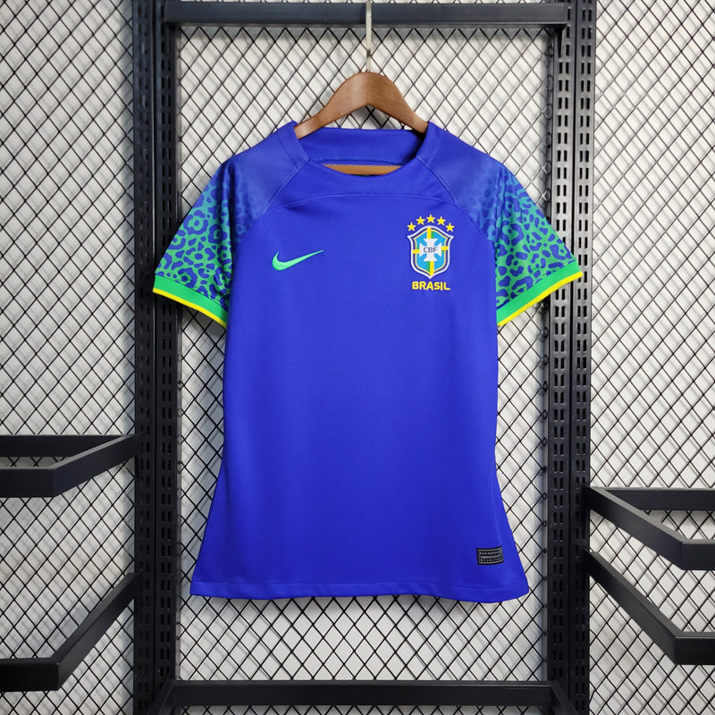 CAMISA FEMININA DA SELEÇÃO DO BRASIL 23/24 AZUL