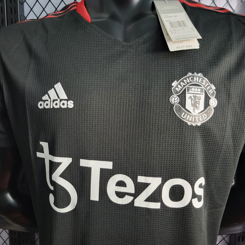 CAMISA DO MANCHESTER UNITED 22/23 BLACK VERSÃO JOGADOR