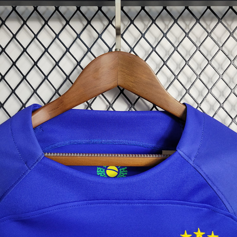 CAMISA FEMININA DA SELEÇÃO DO BRASIL 23/24 AZUL