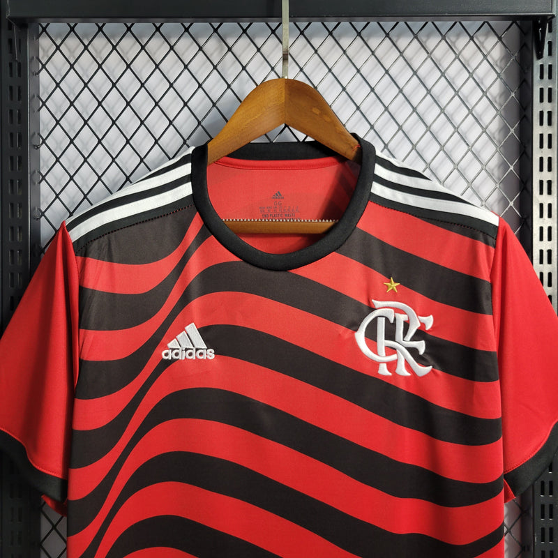 CAMISA DO FLAMENGO III 22/23 VERMELHO E PRETO