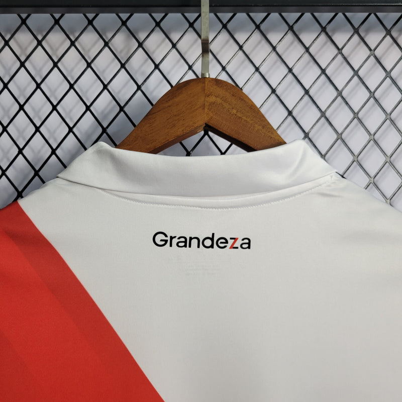 CAMISA DO RIVER PLATE 22/23 BRANCO E VERMELHO