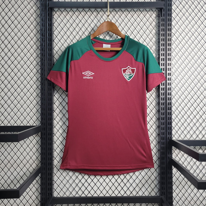 CAMISA FEMININA DO FLUMINENSE 23/24 VERMELHO E VERDE