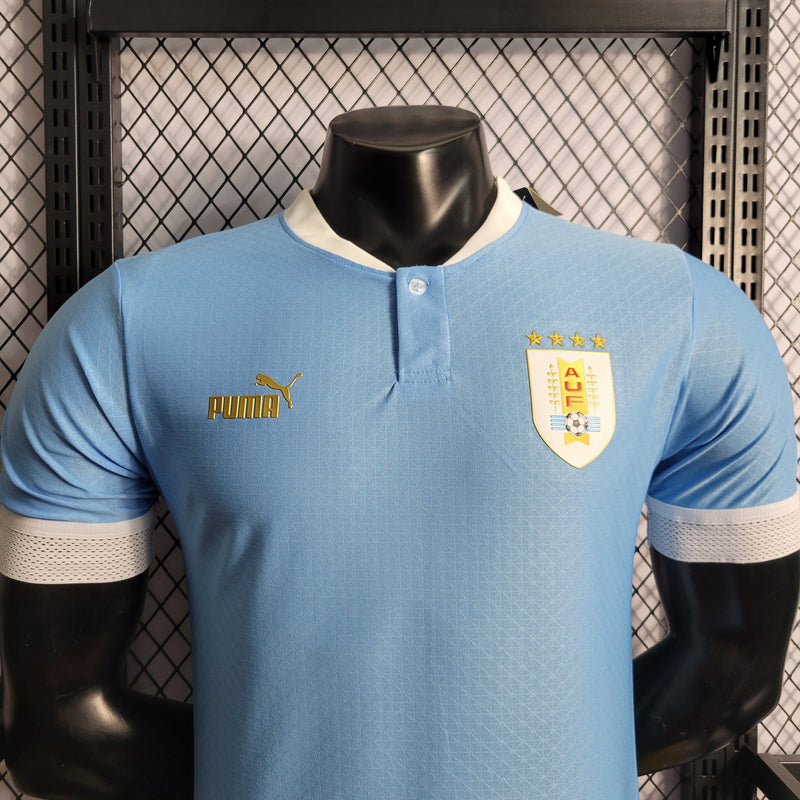 CAMISA DA SELEÇÃO DO URUGUAI 22/23 AZUL VERSÃO PLAYER