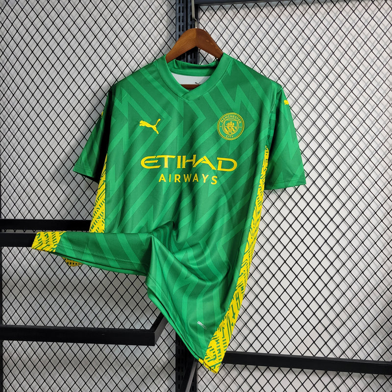 CAMISA DO MANCHESTER CITY 23/24 VERDE GOLEIRO