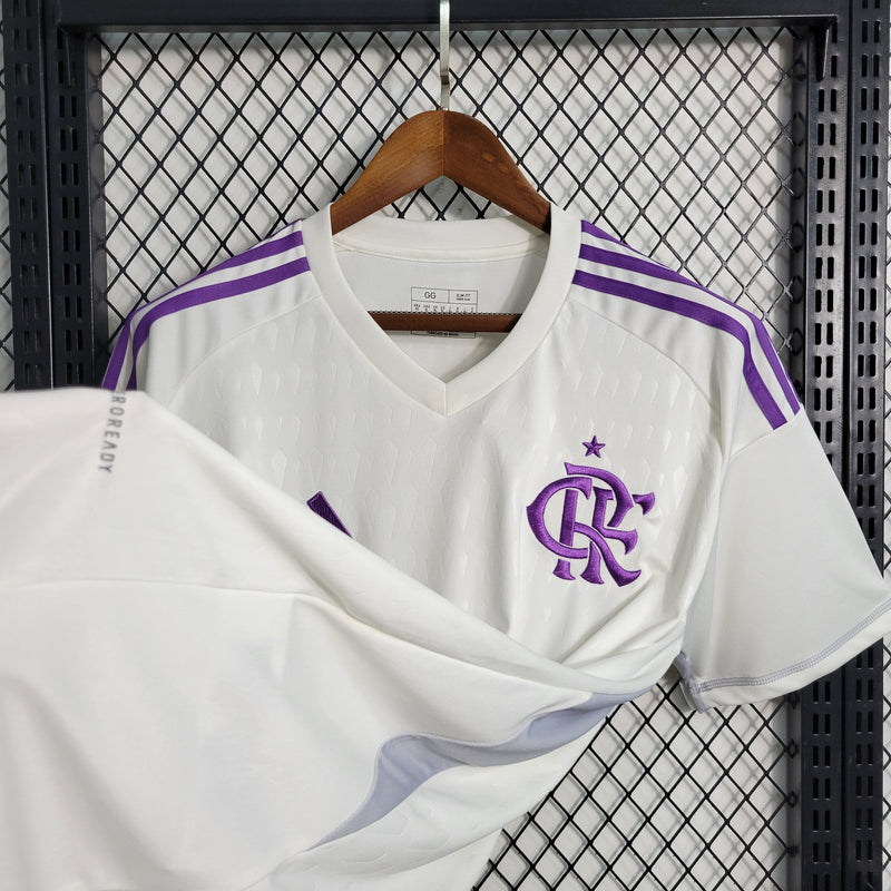 CAMISA DO FLAMENGO 23/24 BRANCO E ROXO