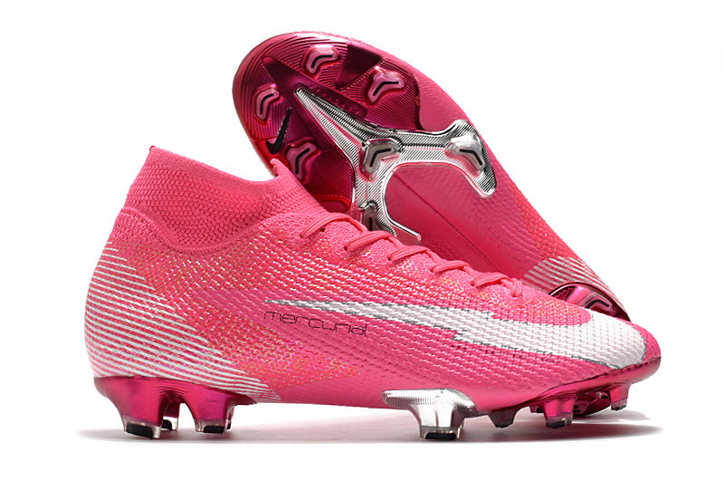 Chuteira Nike Mercurial Superfly 7 Elite Mbapp- Rosa FG