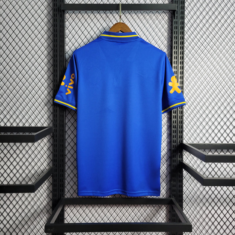 CAMISA DA SELEÇÃO DO BRASIL 22/23 POLO AZUL ESCURO