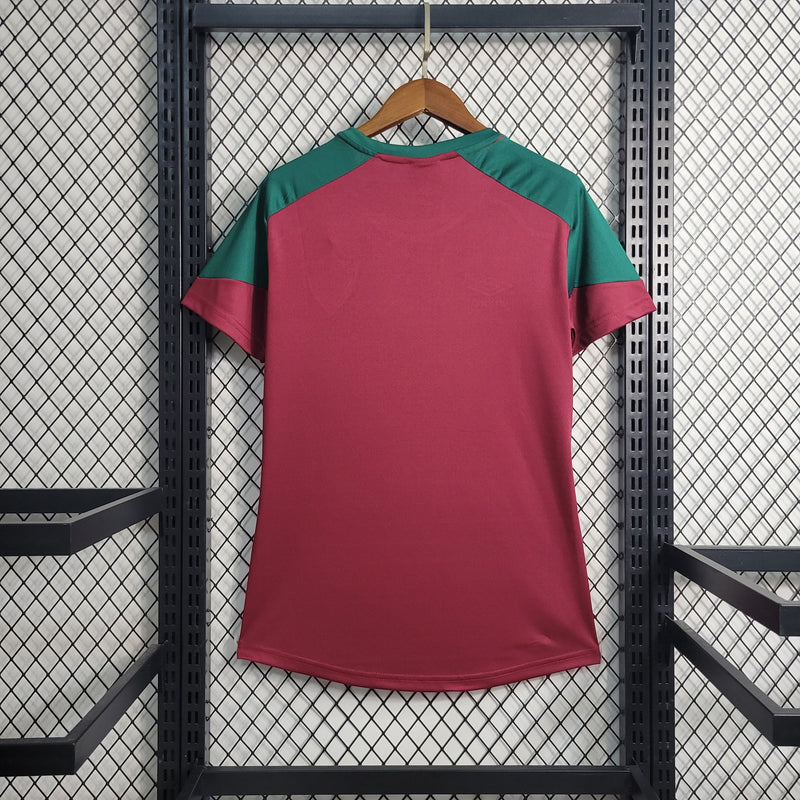 CAMISA FEMININA DO FLUMINENSE 23/24 VERMELHO E VERDE