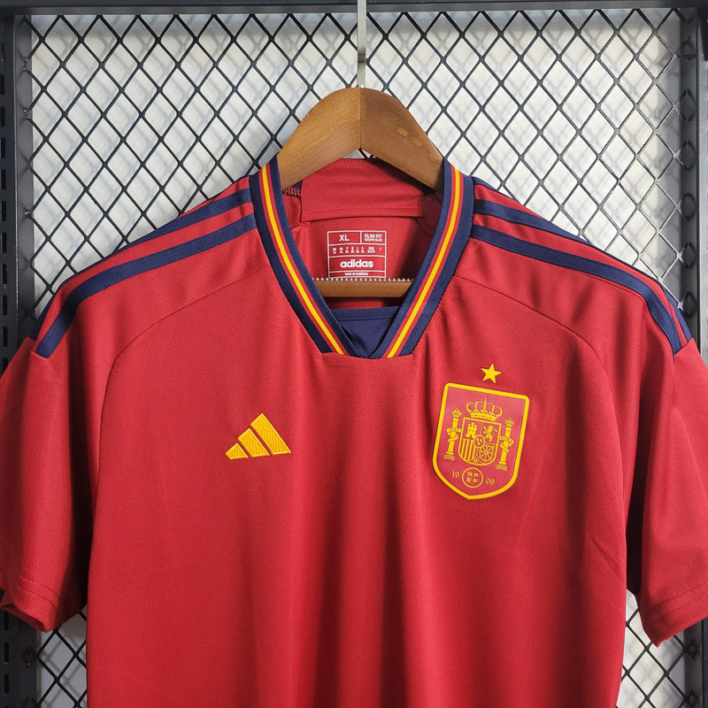 CAMISA DA SELEÇÃO DA ESPANHA 22/23 VERMELHO