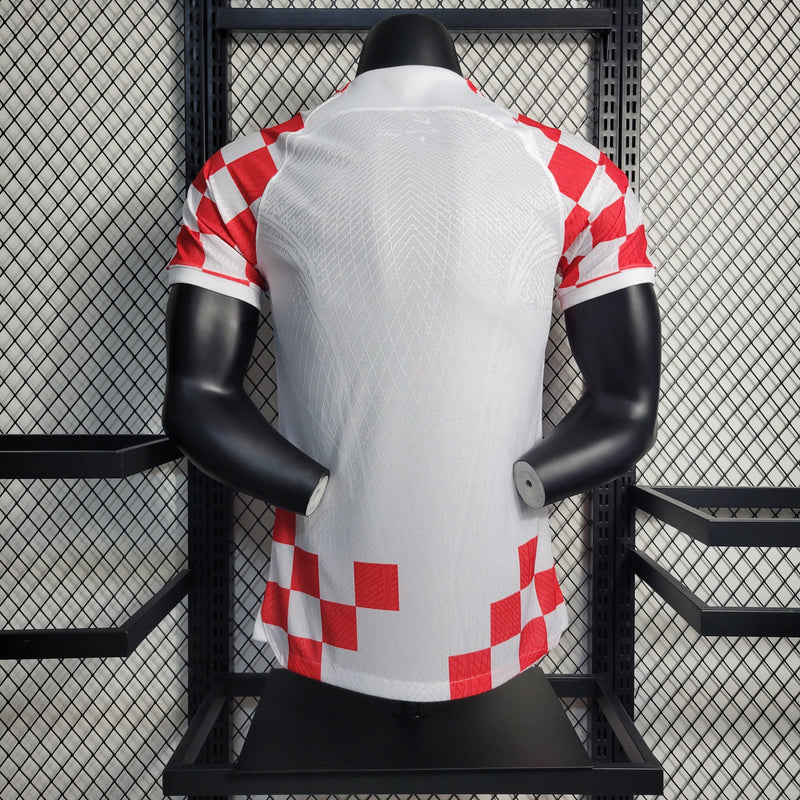 CAMISA DA SELEÇÃO DA CROACIA 22/23 BRANCO E VERMELHO VERSÃO PLAYER