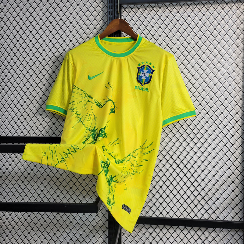 CAMISA DA SELEÇÃO DO BRASIL 22/23 AMARELO TORCIDA