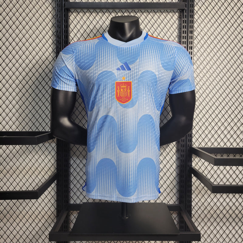 CAMISA DA SELEÇÃO DA ESPANHA 22/23 AZUL VERSÃO PLAYER