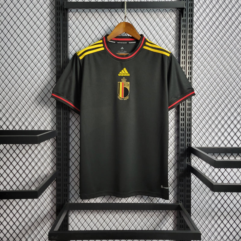 CAMISA DA SELEÇÃO DA BELGICA 22/23 BLACK