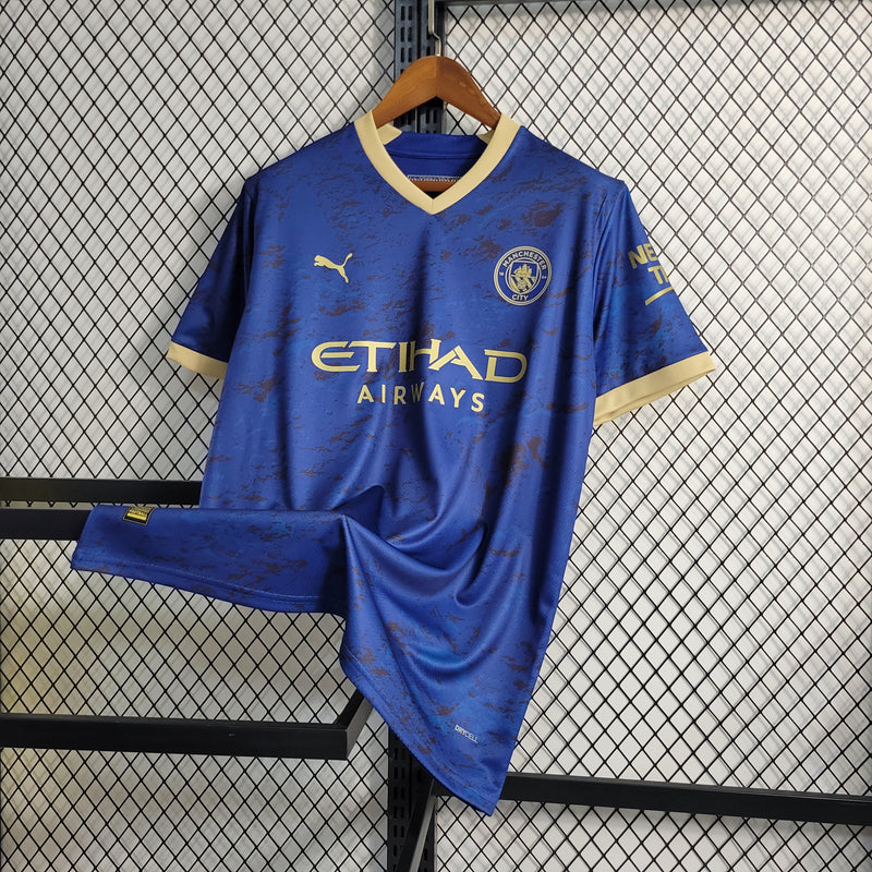 CAMISA DO MANCHESTER CITY 23/24 AZUL EDIÇÃO ESPECIAL