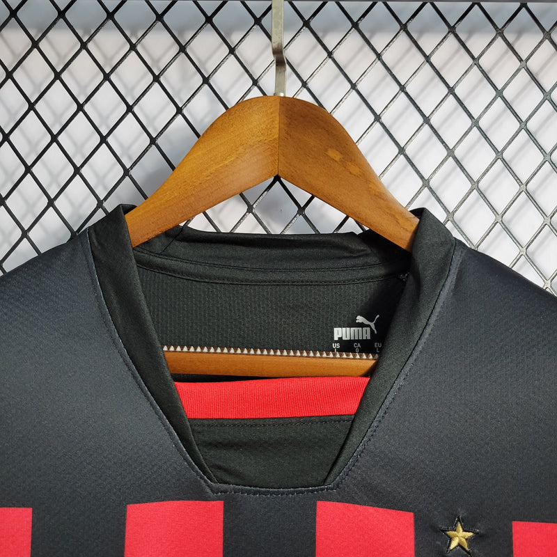 CAMISA DO MILAN 22/23 VERMELHO E PRETO EDIÇÃO ESPECIAL