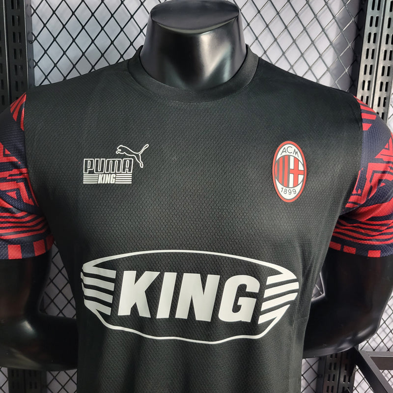 CAMISA DO MILAN 23/24 PRETO VERSÃO PLAYER