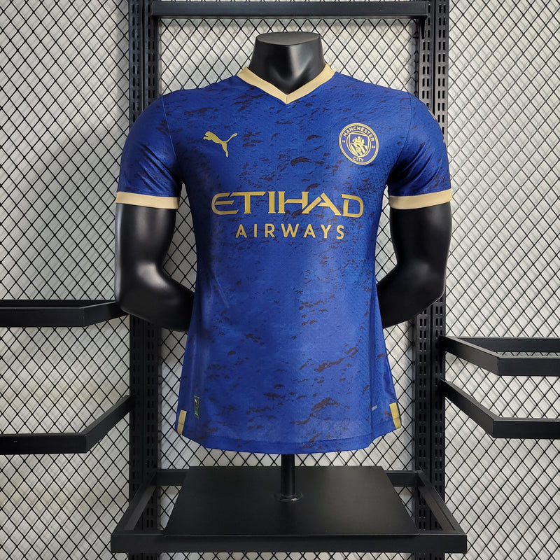 CAMISA DO MANCHESTER CITY 23/24 AZUL EDIÇÃO ESPECIAL VERSÃO JOGADOR