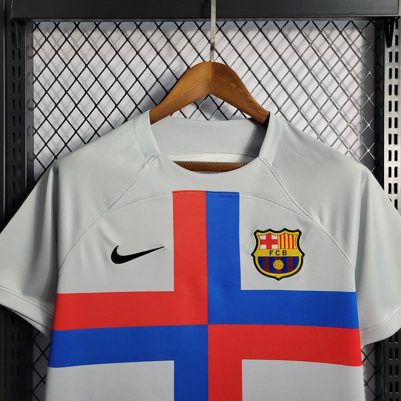 CAMISA DO BARCELONA 22/23 BRANCO