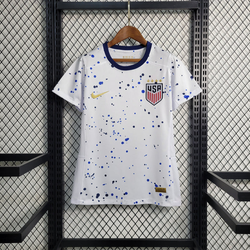 CAMISA FEMININA DA SELEÇÃO DO EUA 23/24 BRANCO