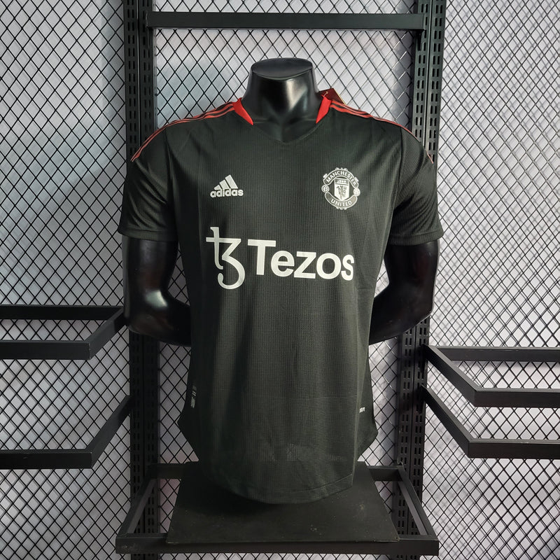 CAMISA DO MANCHESTER UNITED 22/23 BLACK VERSÃO JOGADOR