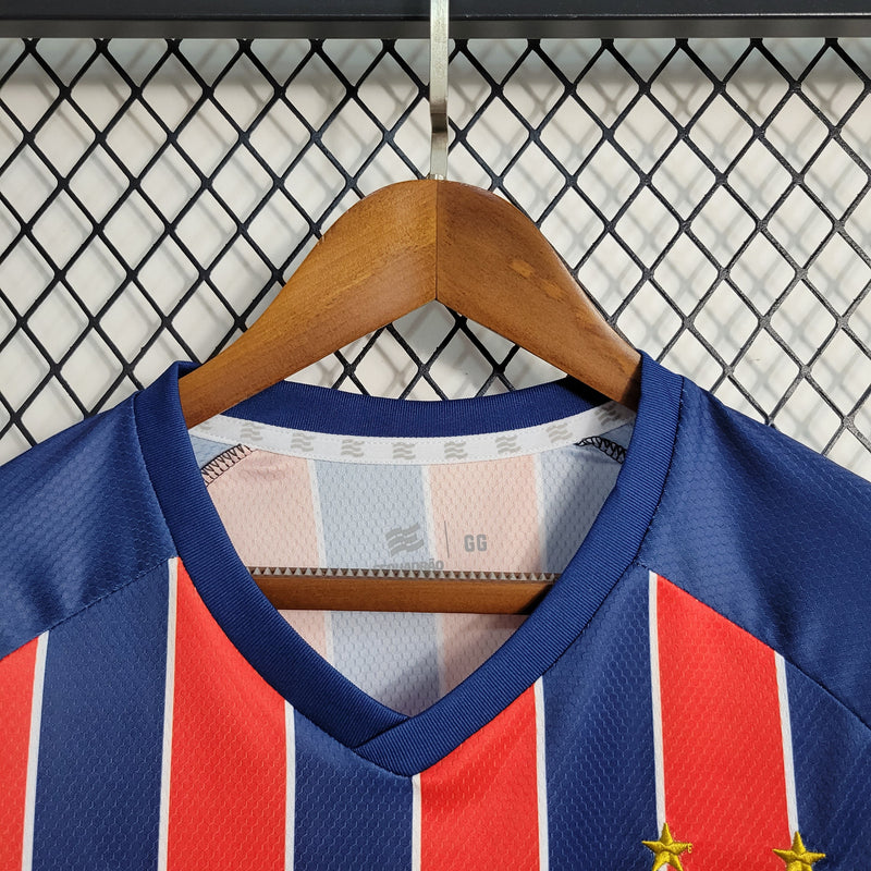 CAMISA DO BAHIA 23/24 AZUL E VERMELHO TRADICIONAL