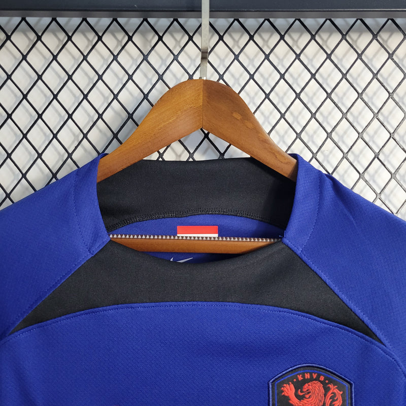 CAMISA DA SELEÇÃO DA HOLANDA 22/23 AZUL