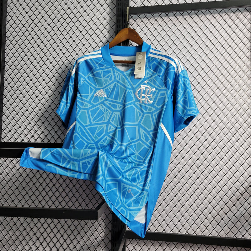 CAMISA DO FLAMENGO 22/23 AZUL GOLEIRO TREINO