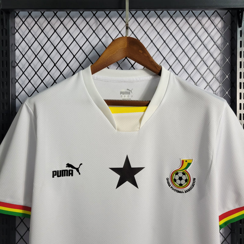 CAMISA DA SELEÇÃO DE GANA 22/23 BRANCO