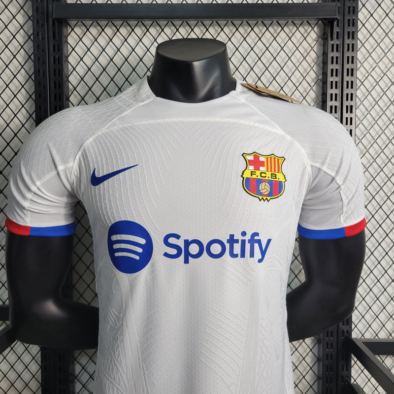 CAMISA DO BARCELONA 23/24 BRANCO VERSÃO PLAYER