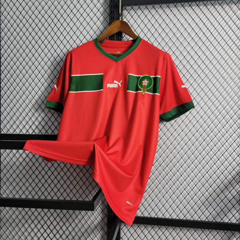 CAMISA DA SELEÇÃO DO MARROCOS 22/23 VERMELHO