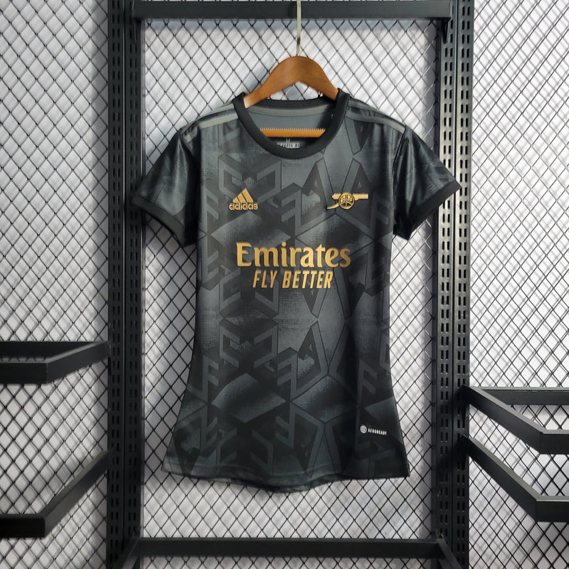 CAMISA FEMININA DO ARSENAL 23/24 BLACK