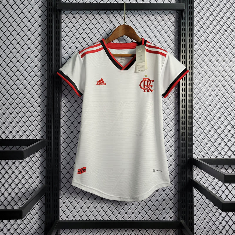 CAMISA FEMININA DO FLAMENGO II 22/23 BRANCO