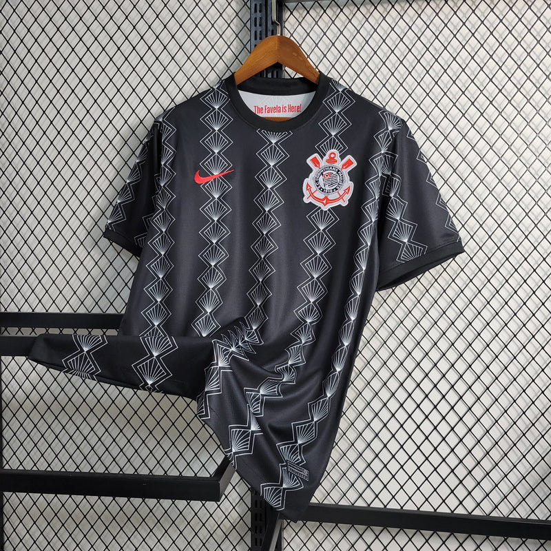 CAMISA DO CORINTHIANS 23/24 TREINO BLACK EDIÇÃO ESPECIAL