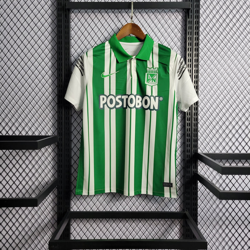 CAMISA DO ATLETICO NACIONAL 22/23 BRANCO E VERDE