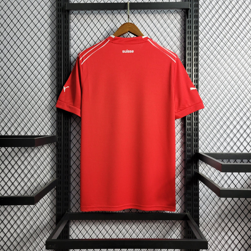 CAMISA DA SELEÇÃO DA SUIÇA 22/23 VERMELHO