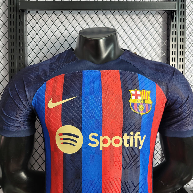 CAMISA DO BARCELONA 22/23 TRADICIONAL VERSÃO PLAYER