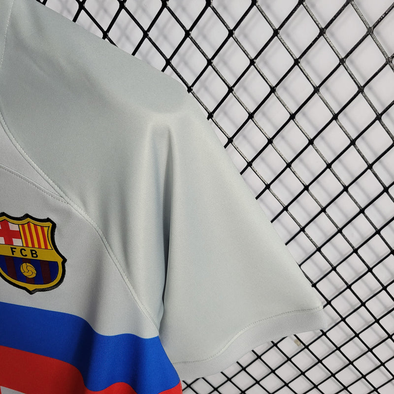 CAMISA DO BARCELONA 22/23 BRANCO