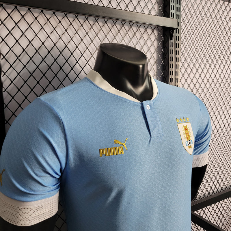 CAMISA DA SELEÇÃO DO URUGUAI 22/23 AZUL VERSÃO PLAYER