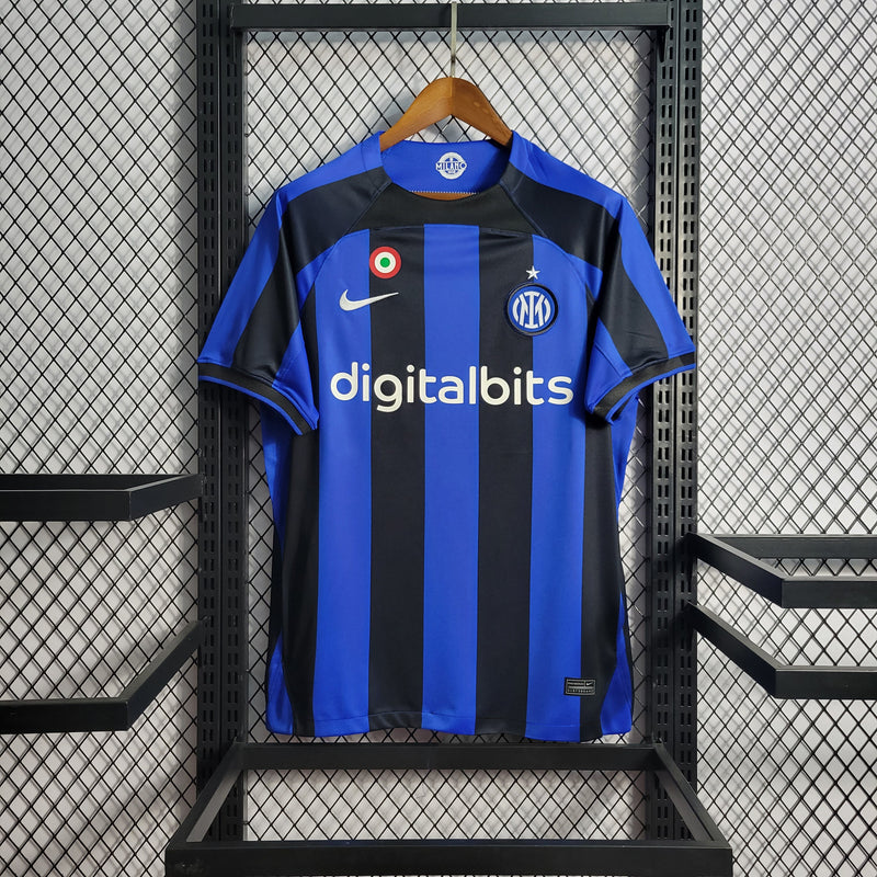 CAMISA DO INTER DE MILÃO 22/23 AZUL E PRETO