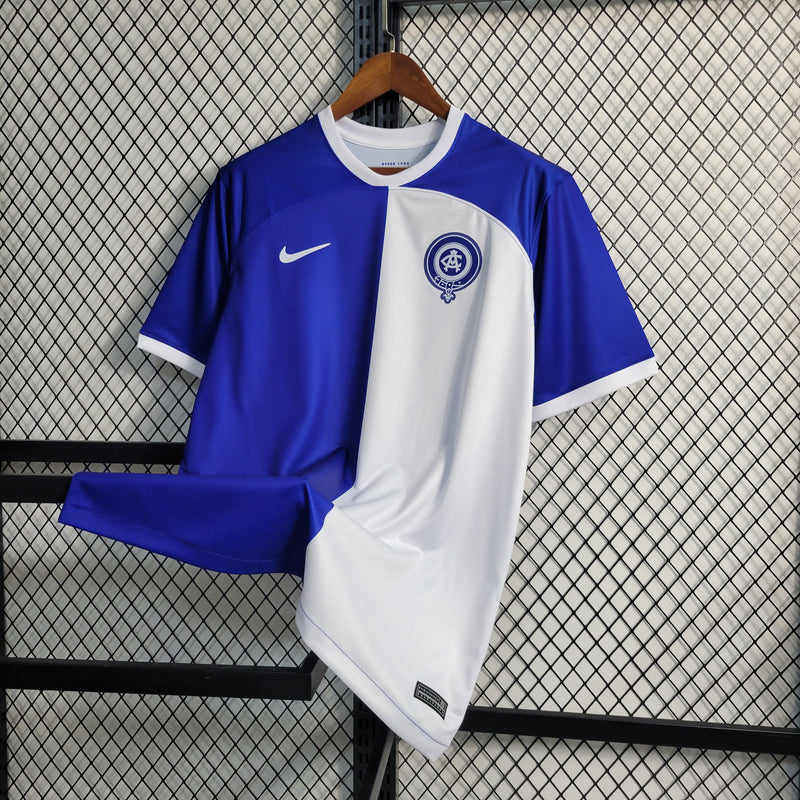 CAMISA DO ATLETICO DE MADRID 23/24 BRANCO E AZUL