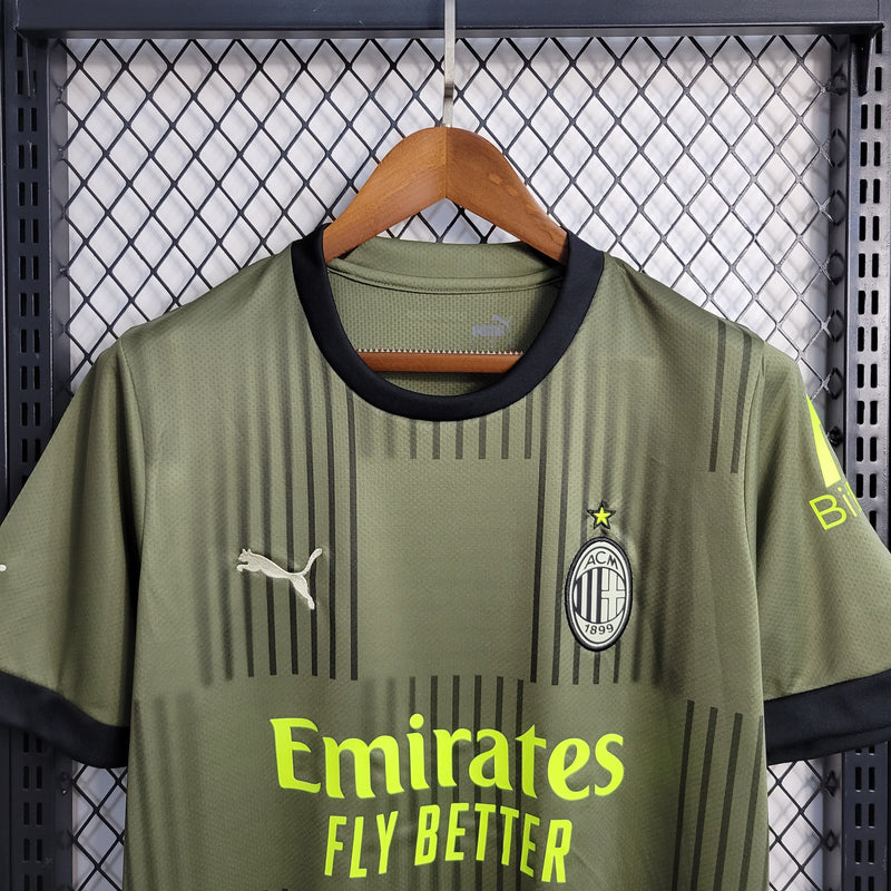 CAMISA DO MILAN 22/23 GREEN EDIÇÃO ESPECIAL